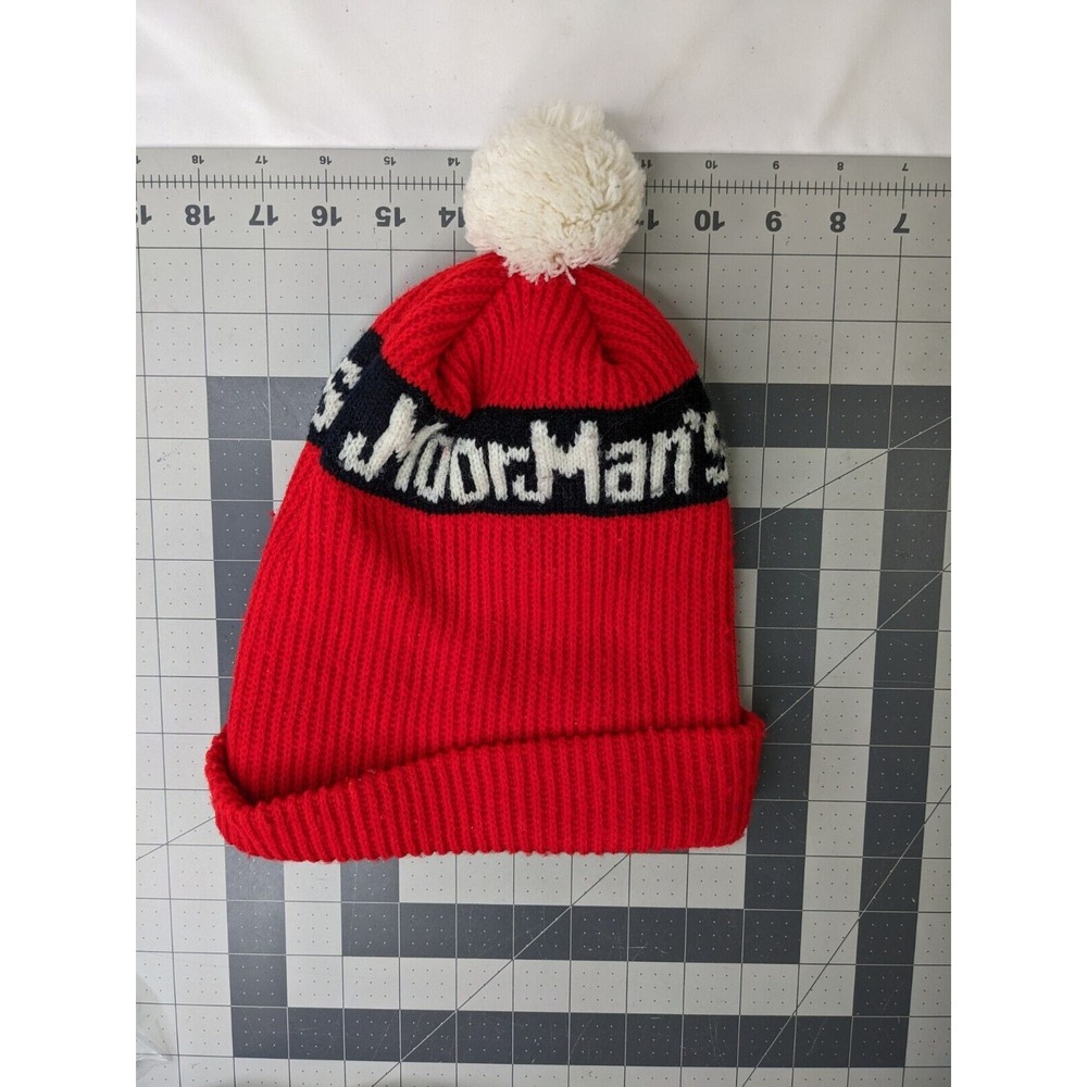 MoorMans Knit Stocking‎ Hat Toboggan Red Adult One Size